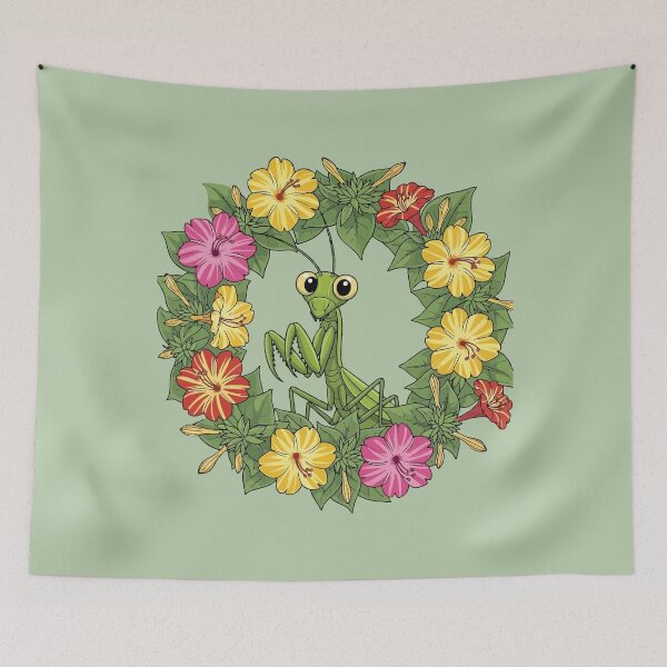 Item preview, Cute Connecticut Mantis With Mirabilis designed and sold by taiche.