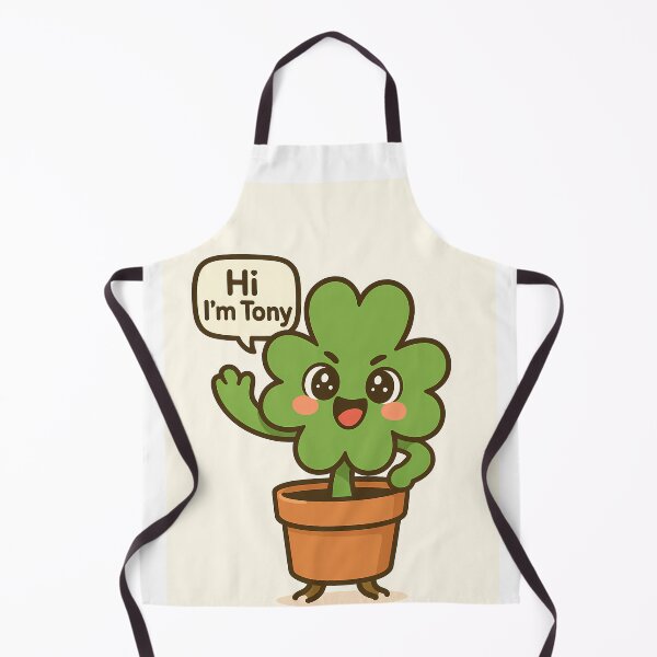 Item preview, Happy Tony – The Overjoyed Clover in a Pot designed and sold by KawaiiPotPower.