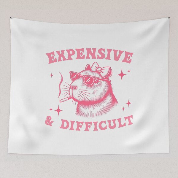 Item preview, Capybara "Expensive & Difficult" designed and sold by Polarisofficial.