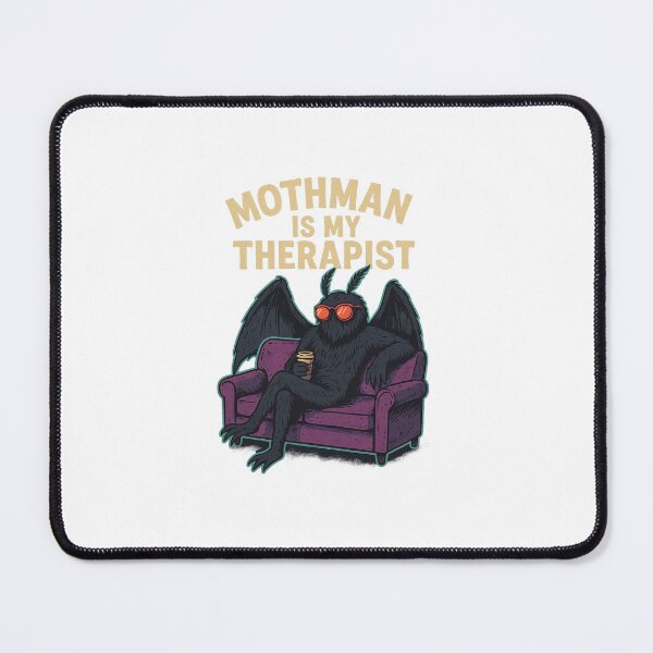 Item preview, Mothman Is My Therapist – Cryptid Trashcore Grunge Shirt designed and sold by CryptidsTrash.