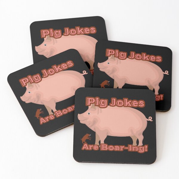 Item preview, Pig Jokes are Boar-ing designed and sold by FuntasticMatt.