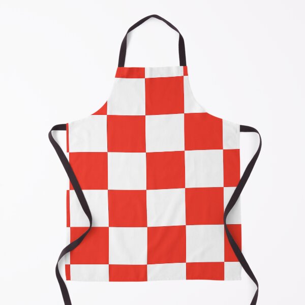 Item preview, Red and White Checkerboard Pattern – Bold Retro Geometric Print designed and sold by weirdfishes123.