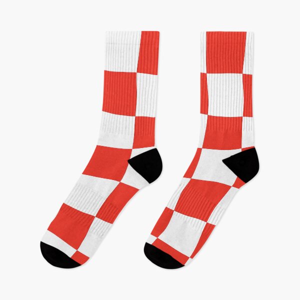 Item preview, Red and White Checkerboard Pattern – Bold Retro Geometric Print designed and sold by weirdfishes123.