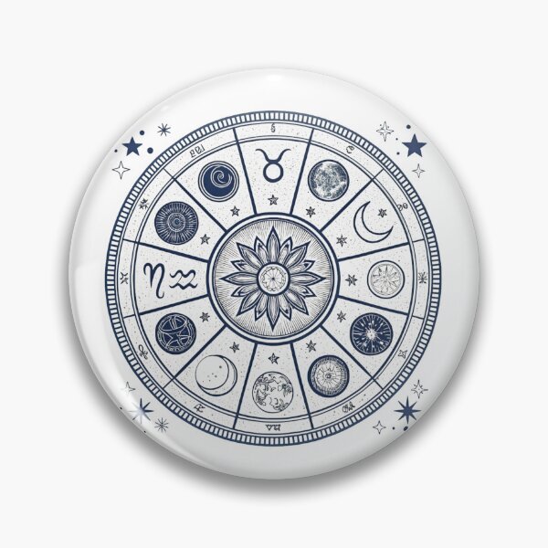 Item preview, Zodiac wheel with 12 signs designed and sold by Lucky 777.