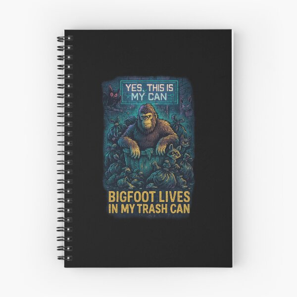 Item preview, Bigfoot Lives In My Trash Can – Cryptid Chaoscore Design designed and sold by CryptidsTrash.