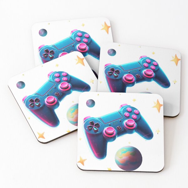 Item preview, Retro Gamer Galaxy: Neon Controller in Space designed and sold by 001Haiba.