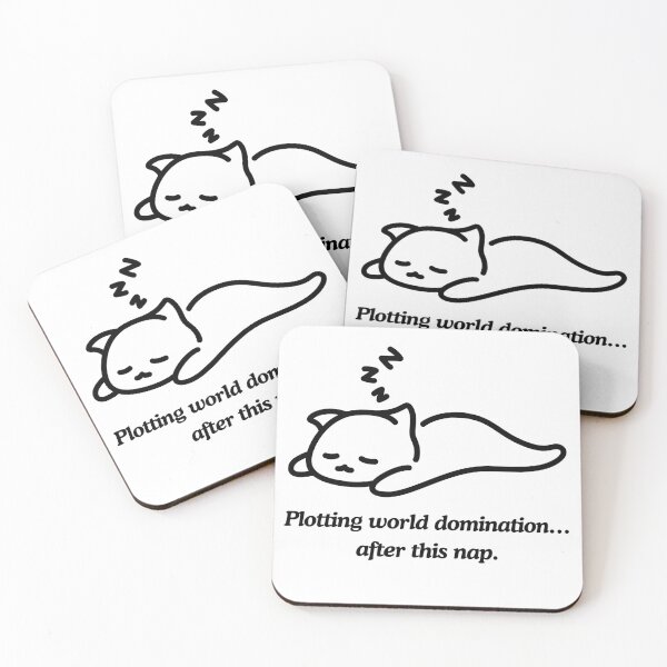 Item preview, Evil Plans After Nap – Lazy Cat Domination Design designed and sold by SakulDesign.