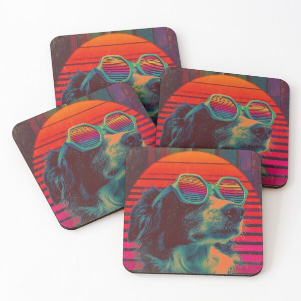 Item preview, 80s Vaporwave Dog Retro Style designed and sold by clickmouse.