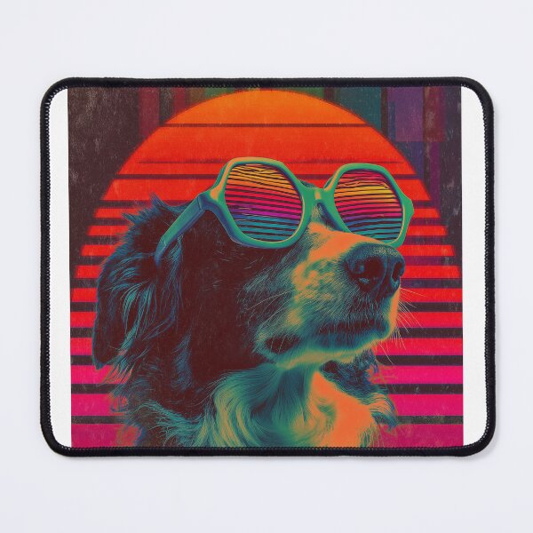 Item preview, 80s Vaporwave Dog Retro Style designed and sold by clickmouse.