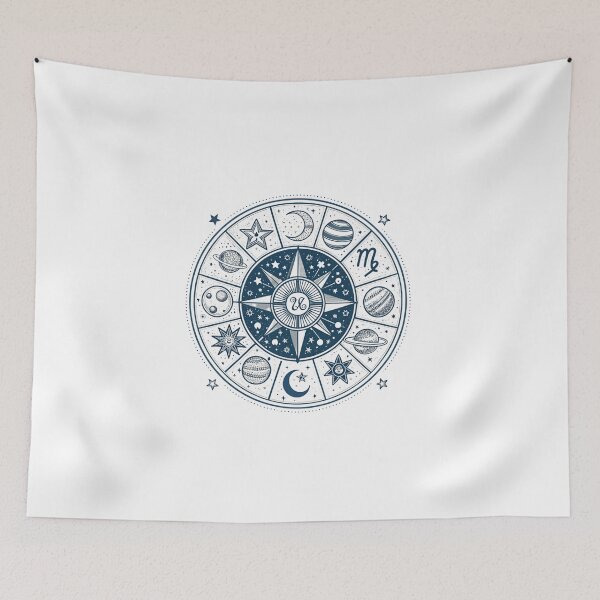 Item preview, Zodiac wheel with 12 signs designed and sold by Lucky 777.