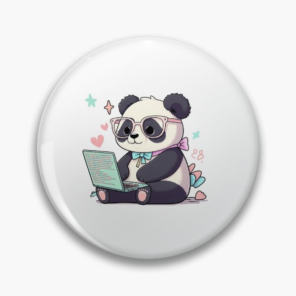 Item preview, Kawaii Coding Panda: Cute Programmer Vibes designed and sold by 001Haiba.