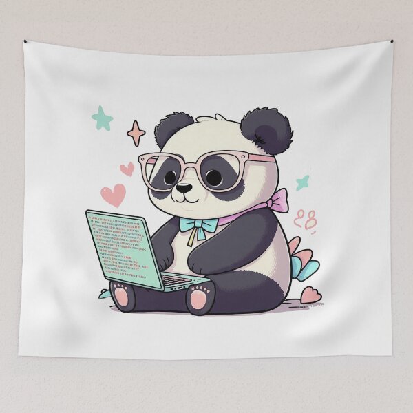 Item preview, Kawaii Coding Panda: Cute Programmer Vibes designed and sold by 001Haiba.