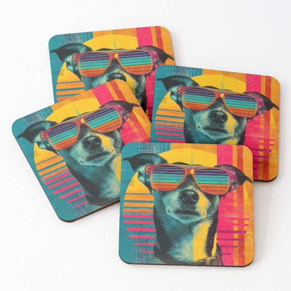 Item preview, 80s Vaporwave Dog Retro Style designed and sold by clickmouse.