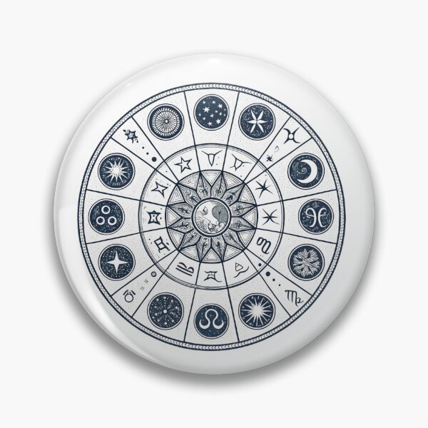 Item preview, Zodiac wheel with 12 signs designed and sold by Lucky 777.