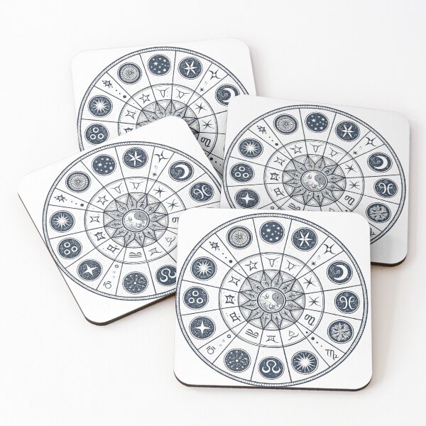 Item preview, Zodiac wheel with 12 signs designed and sold by Lucky 777.
