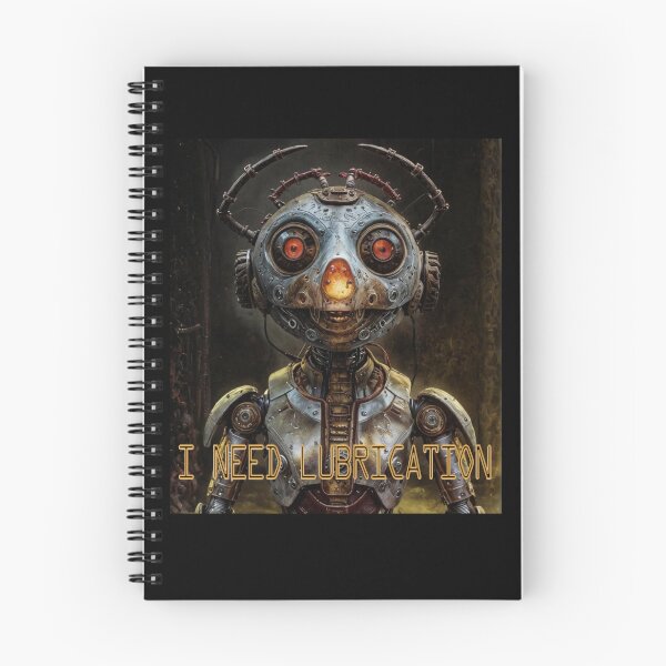 Item preview, Funny Robot Lubrication Sci-Fi designed and sold by Static-Fractal.