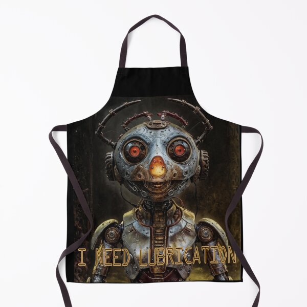 Item preview, Funny Robot Lubrication Sci-Fi designed and sold by Static-Fractal.