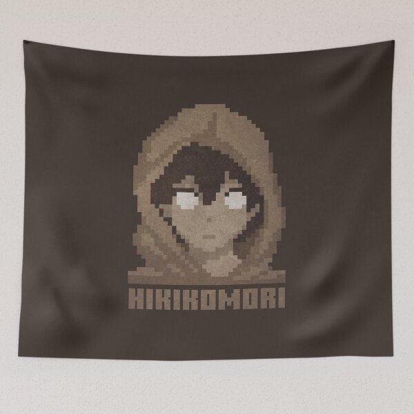 Item preview, Hikikomori – Introvert Life Pixel Art Minimalism designed and sold by PixelDrukiPL.