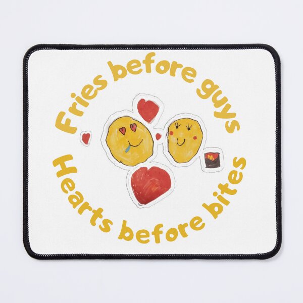 Item preview, Fries before guys funny children's drawing art designed and sold by Oommen Studio .