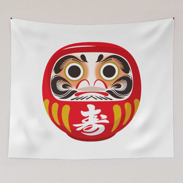 Item preview, Daruma doll (traditional Japanese good luck charm) designed and sold by OEKAKIYASAN.
