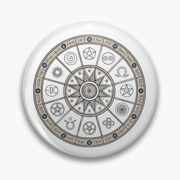Item preview, Zodiac wheel with 12 signs designed and sold by Lucky 777.
