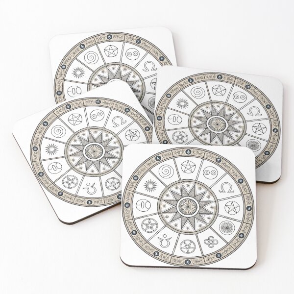 Item preview, Zodiac wheel with 12 signs designed and sold by Lucky 777.