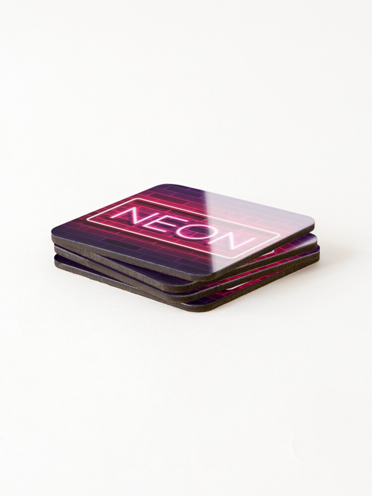 Thumbnail 4 of 5, Coasters (Set of 4), Neon Design designed and sold by RKNTdesigns.