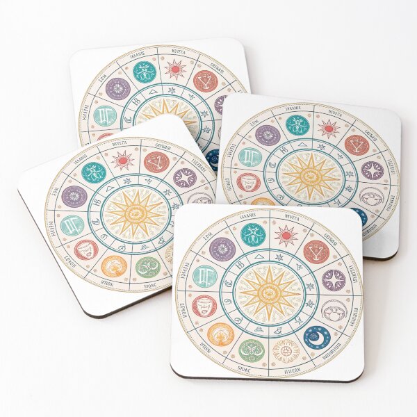 Item preview, Zodiac wheel with 12 signs designed and sold by Lucky 777.