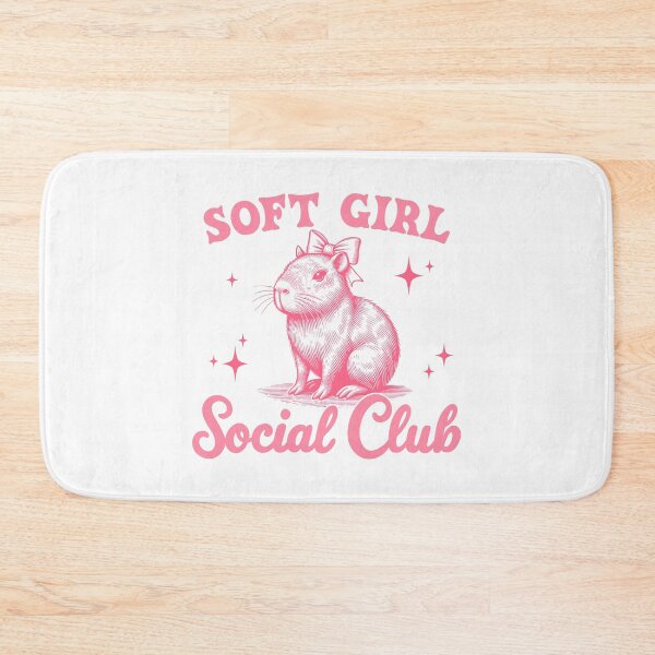 Item preview, Capybara Member of the "Soft Girl Social Club" designed and sold by Polarisofficial.