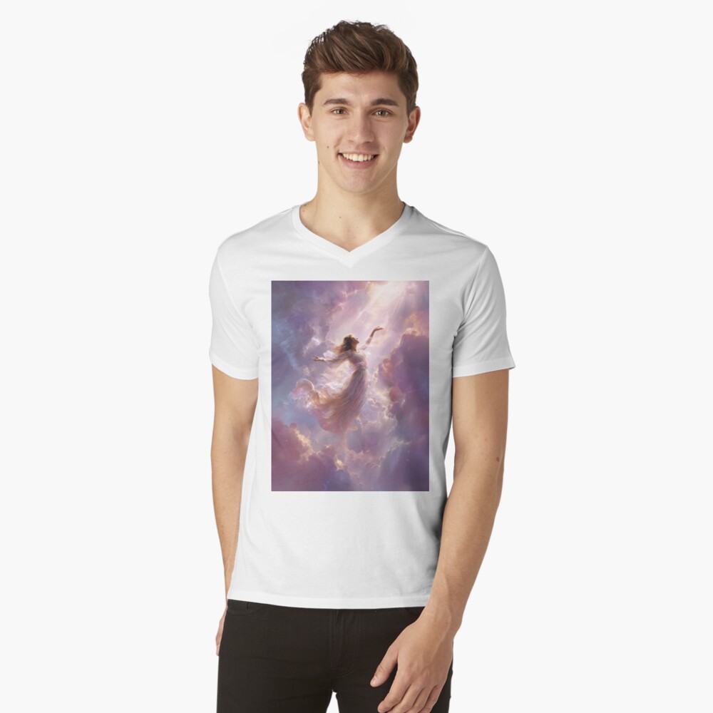 Item preview, V-Neck T-Shirt designed and sold by phatpuppyart.