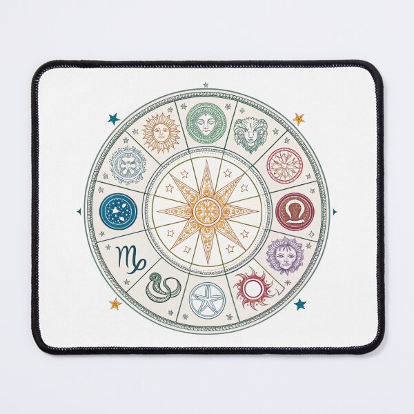 Item preview, Zodiac wheel with 12 signs designed and sold by Lucky 777.