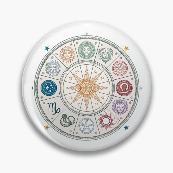 Item preview, Zodiac wheel with 12 signs designed and sold by Lucky 777.