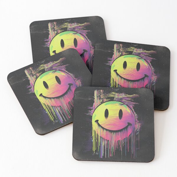 Artikelvorschau, Y2K & Glitchcore – Schmelzendes Smiley-Gesicht entworfen und verkauft von clickmouse.