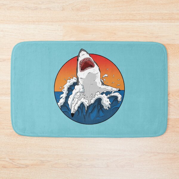 Item preview, Great White Shark Breaching designed and sold by blacksnowcomics.