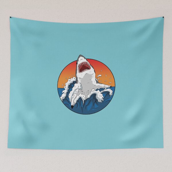 Item preview, Great White Shark Breaching designed and sold by blacksnowcomics.