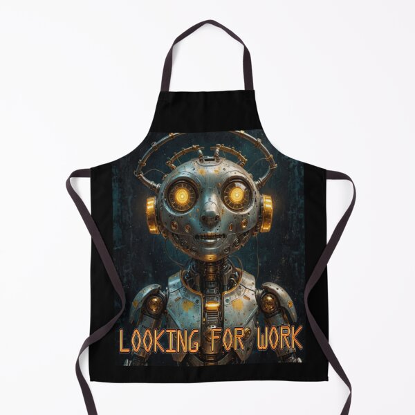 Item preview, Funny Robot Looking For Work Sci-Fi designed and sold by Static-Fractal.