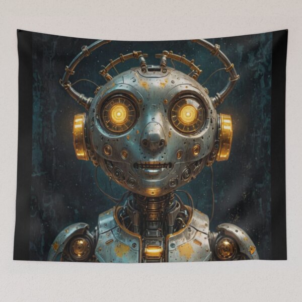 Item preview, Funny Robot Looking For Work Sci-Fi designed and sold by Static-Fractal.