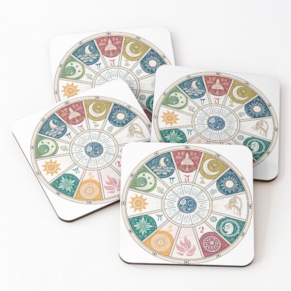 Item preview, Zodiac wheel with 12 signs designed and sold by Lucky 777.