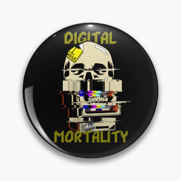 Item preview, Digital Mortality - Glitch Skull designed and sold by salvaverde.