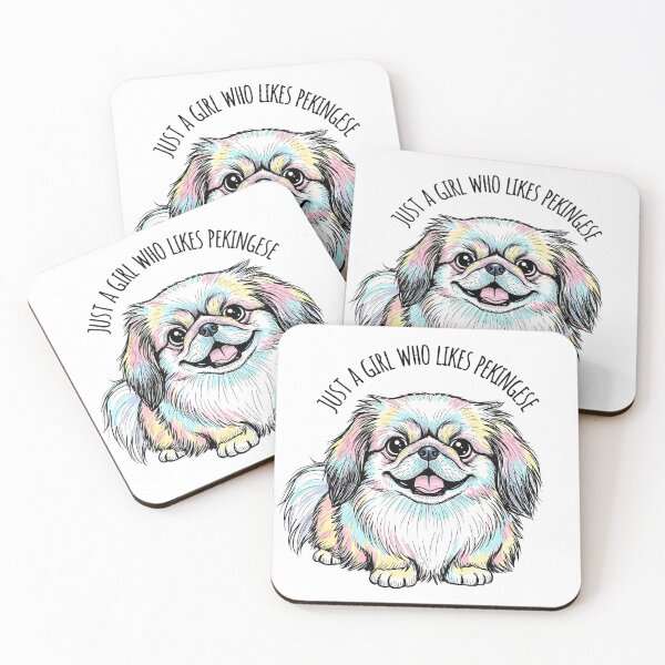 Item preview, Just a Girl Who Likes Pekingese - Colorful Dog designed and sold by Joyful-Park.