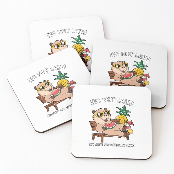 Item preview, Summer Capybara: "I'm Not Lazy" designed and sold by Polarisofficial.