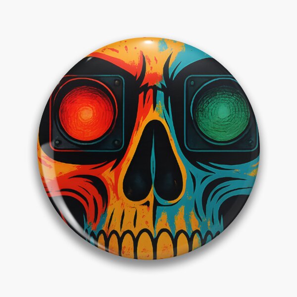 Item preview, funny traffic light skull designed and sold by Uglyandcute.