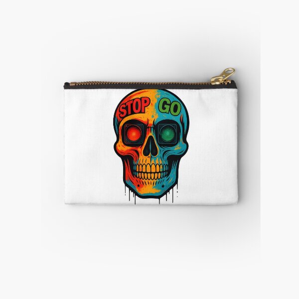 Item preview, funny traffic light skull designed and sold by Uglyandcute.