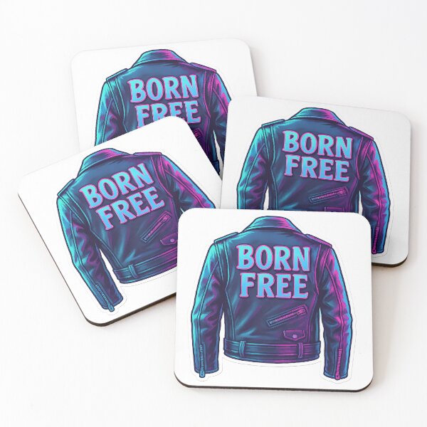 Item preview, Born Free Leather Jacket designed and sold by Throwback Trends.