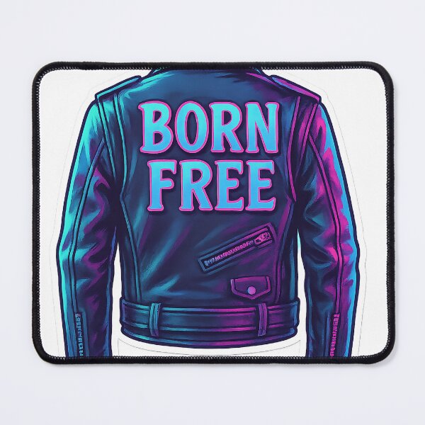 Item preview, Born Free Leather Jacket designed and sold by Throwback Trends.