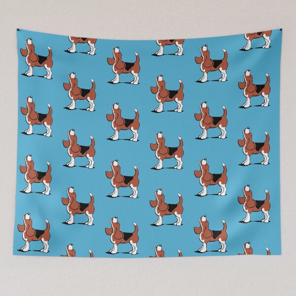 Item preview, Howling Beagle - Dog Portrait designed and sold by rossartstudio.