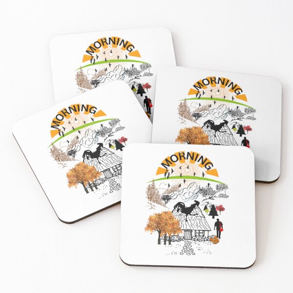 Item preview, 'Good Morning!' alarms the rooster. Get up. Get moving. designed and sold by StepchildGear.