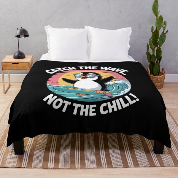 Item preview, Catch the Wave, Not the Chill! – Cute Surfing Penguin Summer T-Shirt designed and sold by JaroPrints.