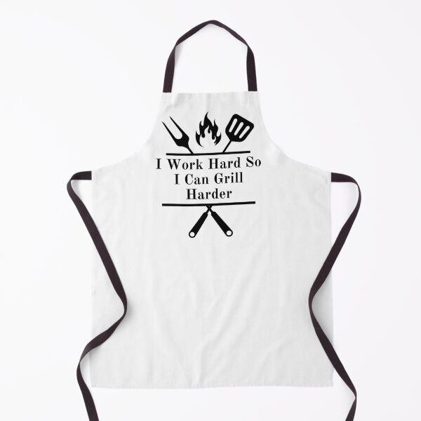 Item preview, I Work Hard So I Can Grill Harder – Funny Labor Day BBQ Design designed and sold by Lunaria Arts.