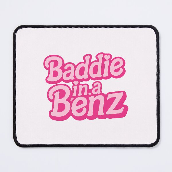 Item preview, Baddie in a Benz Pink Aesthetic Girly Sticker Design designed and sold by -DEEWOLF-.
